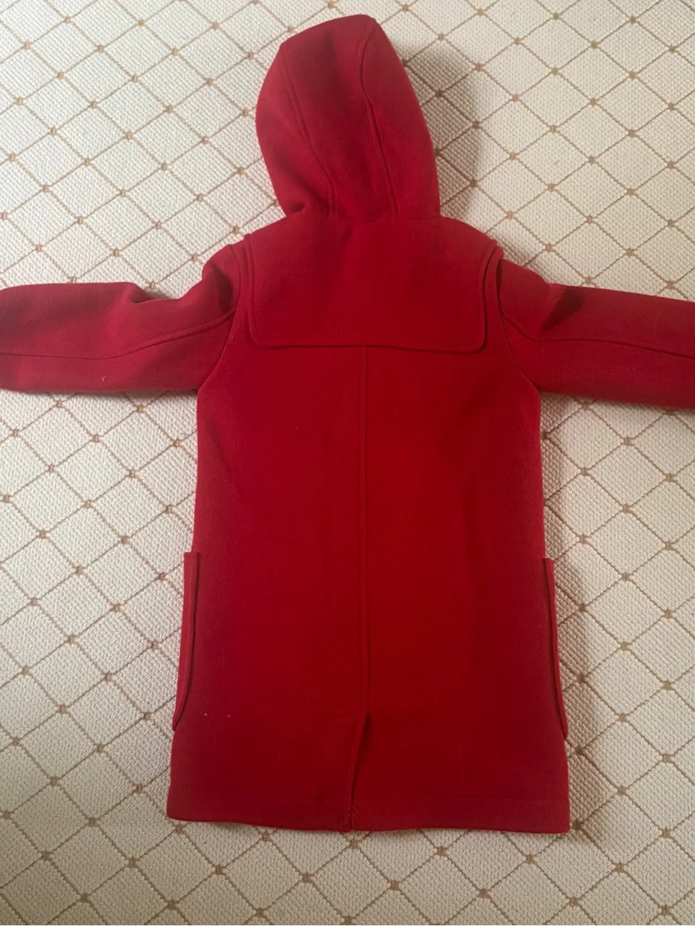 Gap Kids Red Hooded Duffle Coat